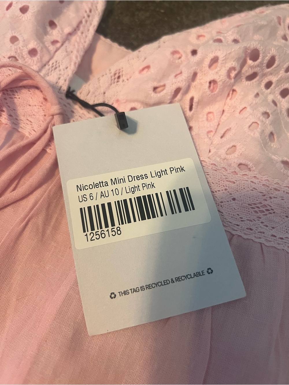 Princess Polly Nicoletta Mini Dress in Light Pink, size 6. NWT - Picture 9 of 16
